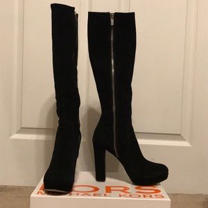 Michael Kors black suede size 9 boots